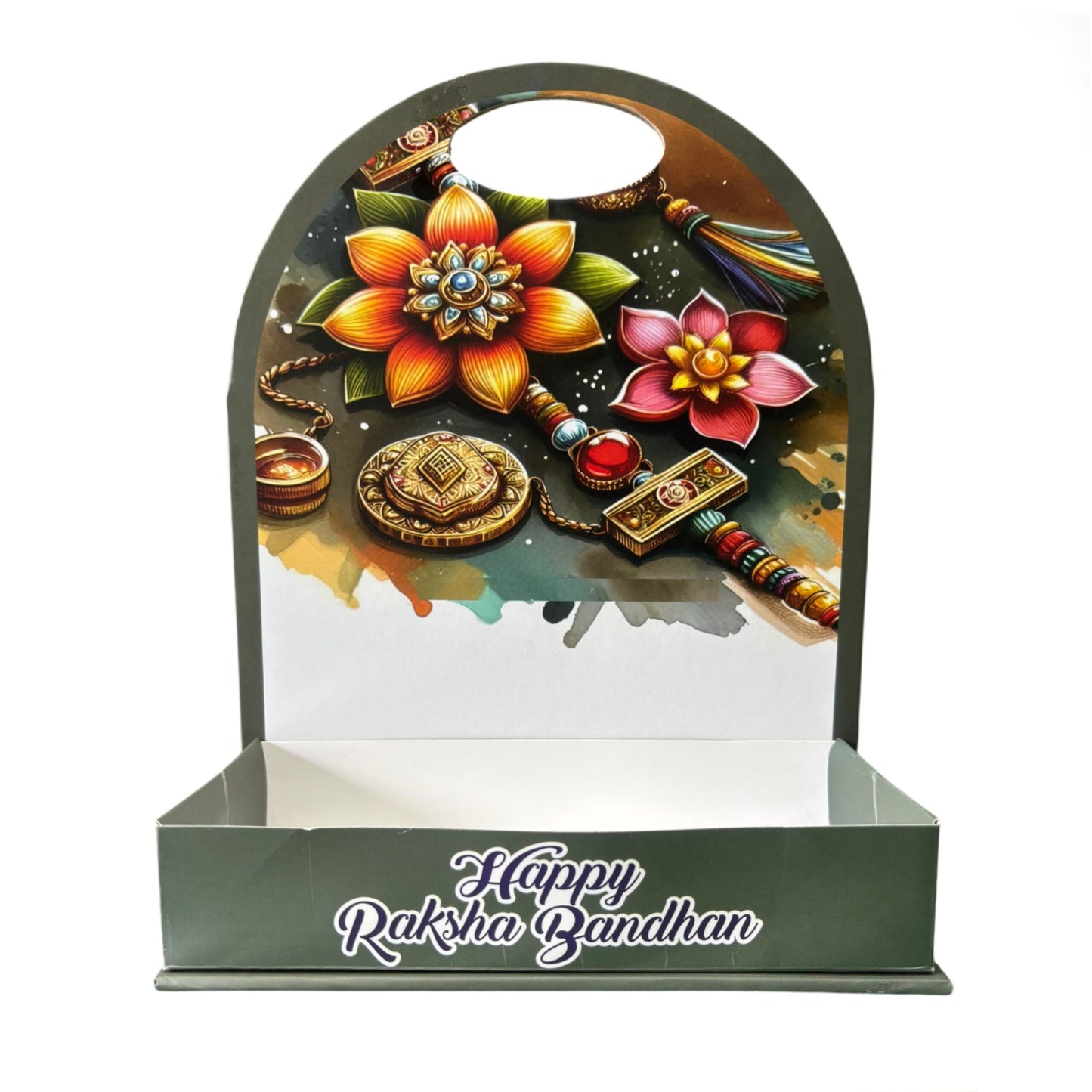 Happy Raksha Bandhan Foldable Hamper Stand #2