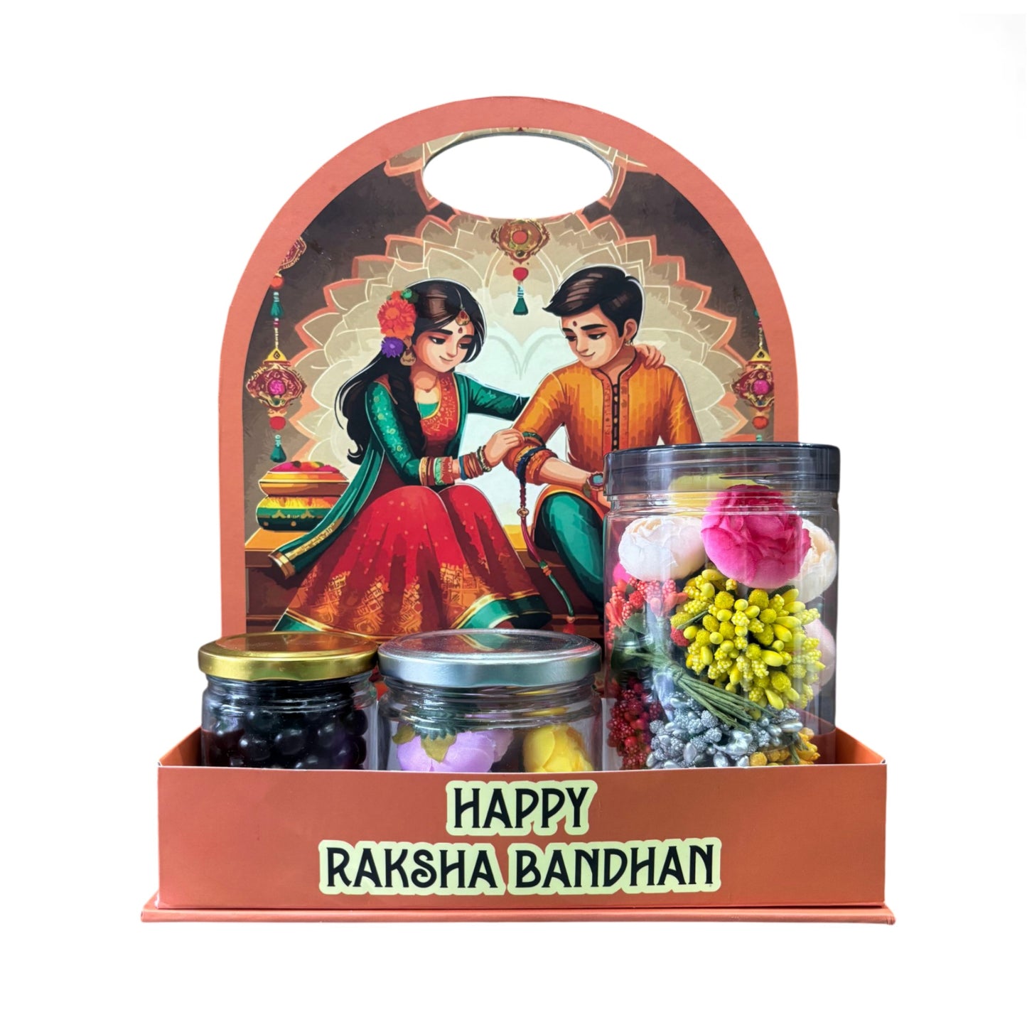 Happy Raksha Bandhan Foldable Hamper Stand #8
