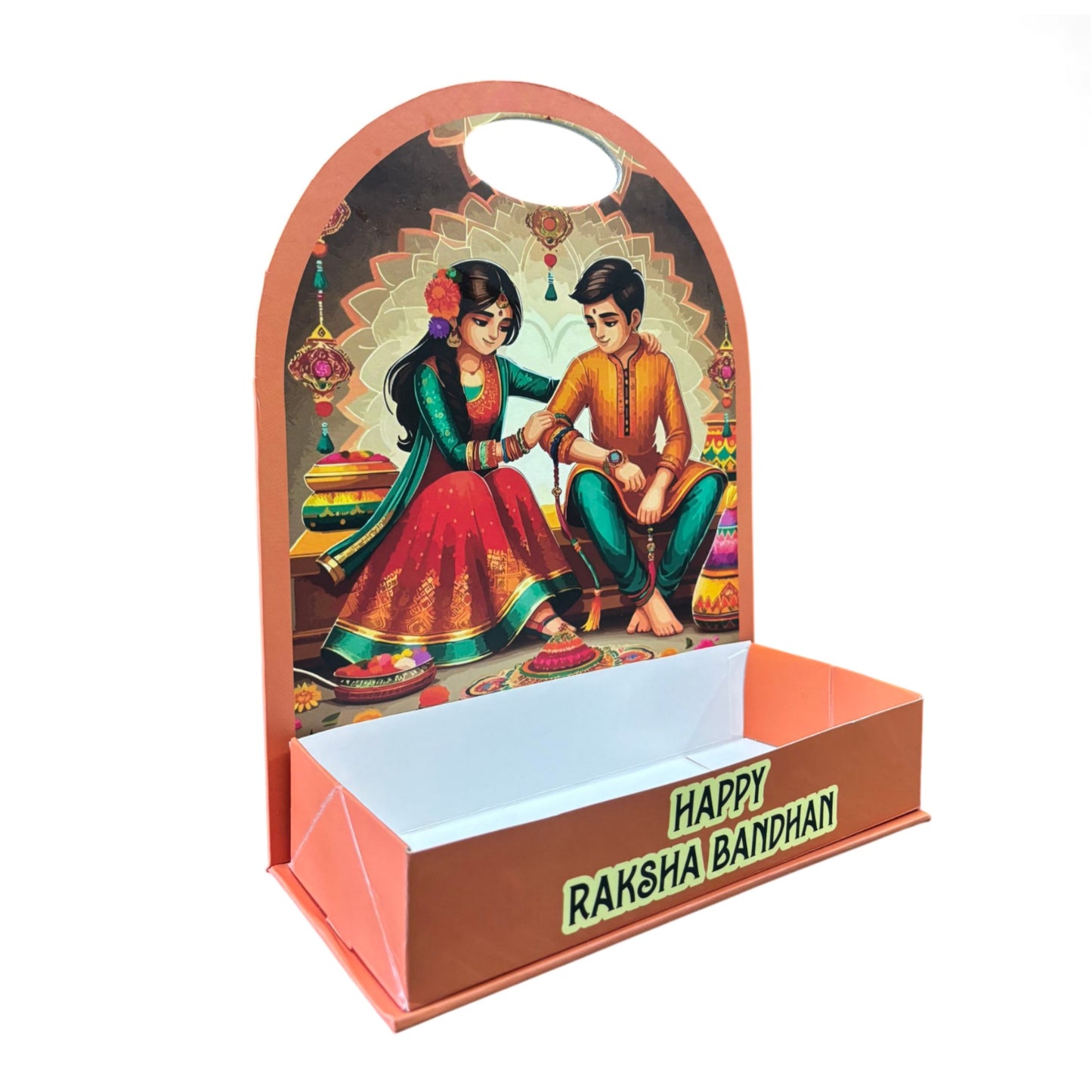 Happy Raksha Bandhan Foldable Hamper Stand #8