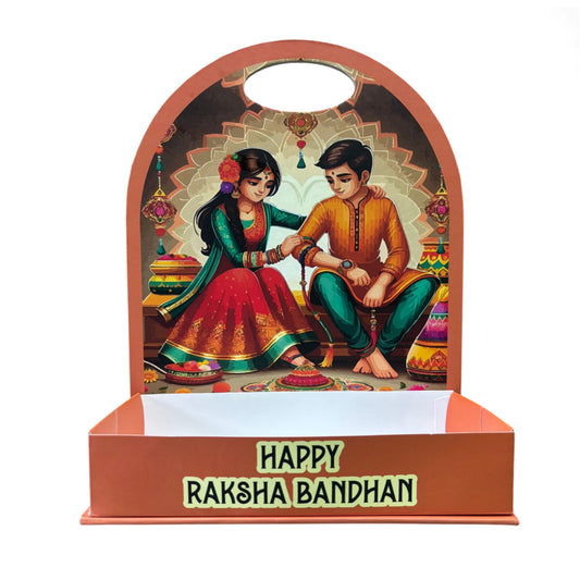 Happy Raksha Bandhan Foldable Hamper Stand #8