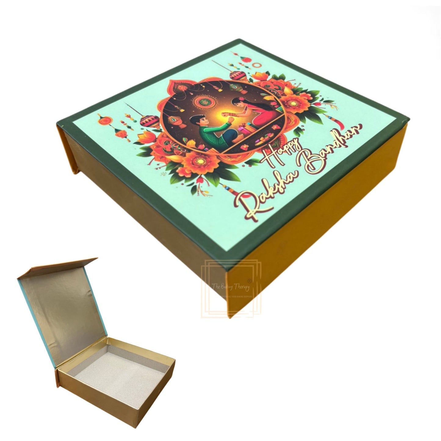 Happy Raksha Bandhan Hamper Box - ( Design 02)
