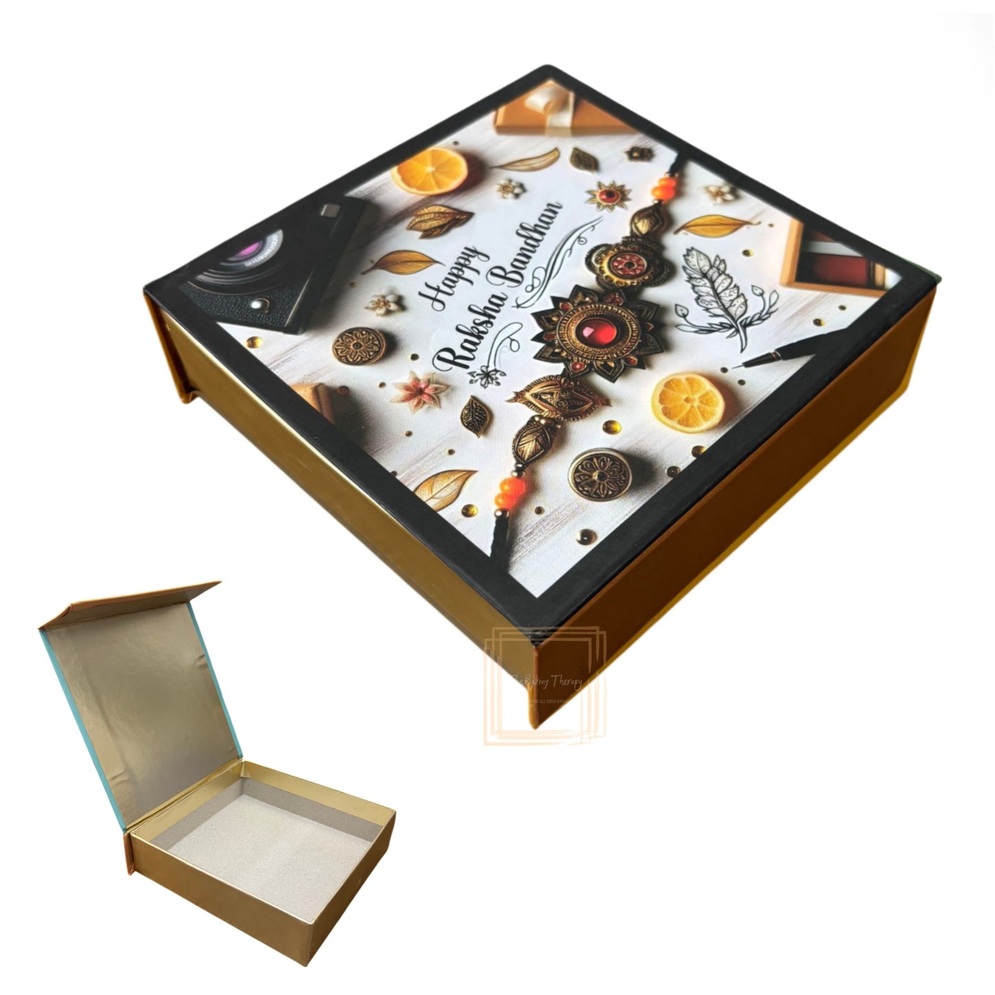 Happy Raksha Bandhan Hamper Box - ( Design 06)