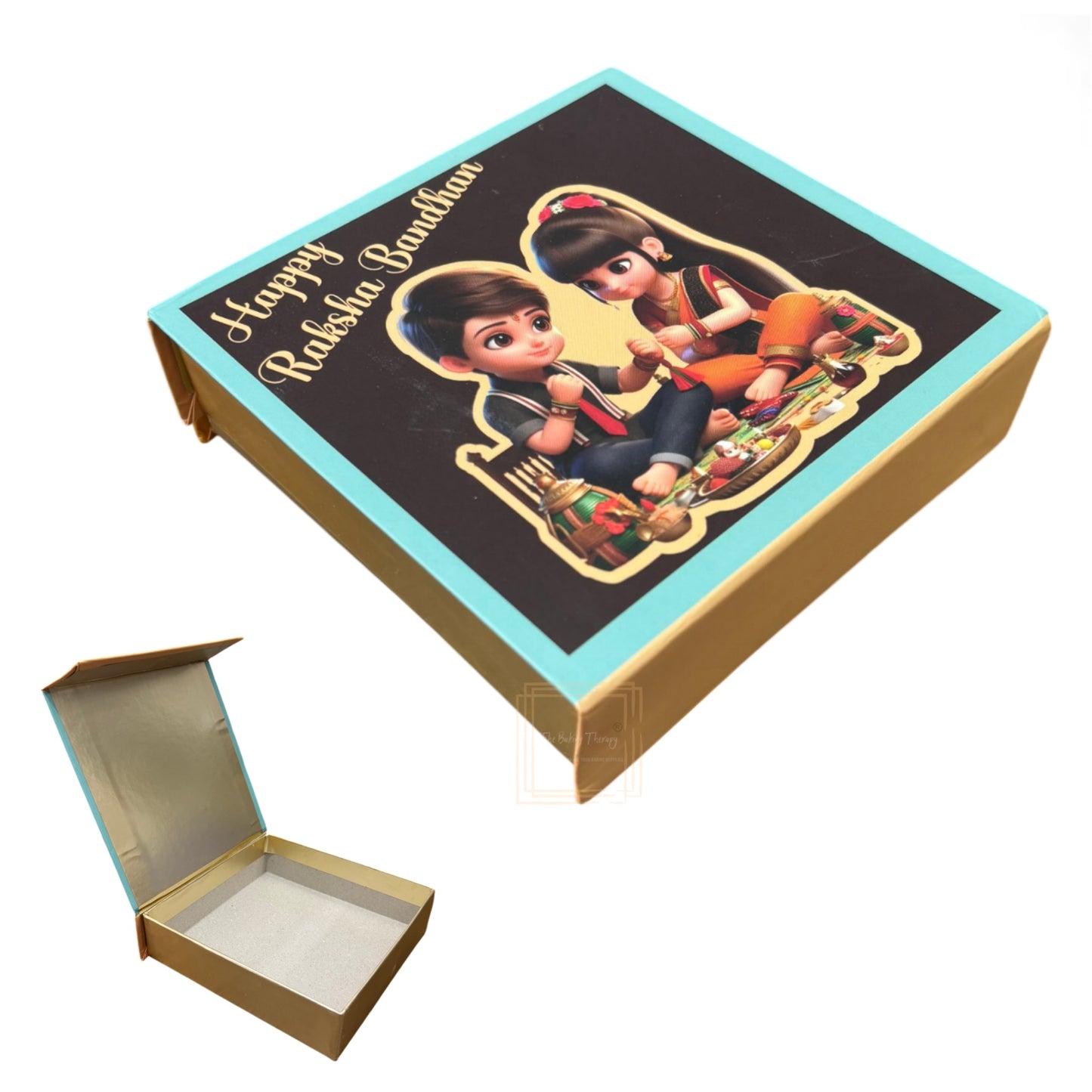 Happy Raksha Bandhan Hamper Box - ( Design 07)
