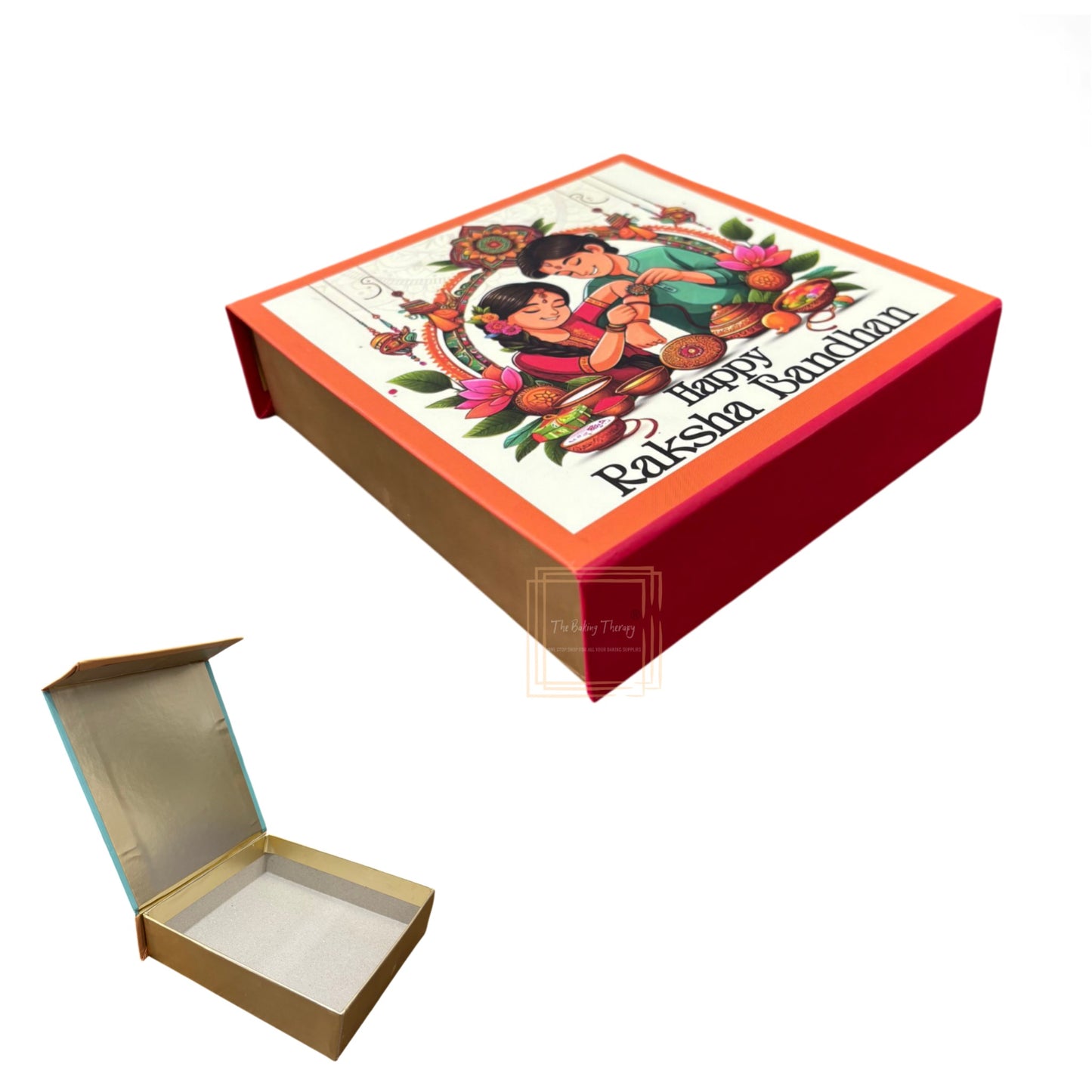 Happy Raksha Bandhan Hamper Box - ( Design 05)