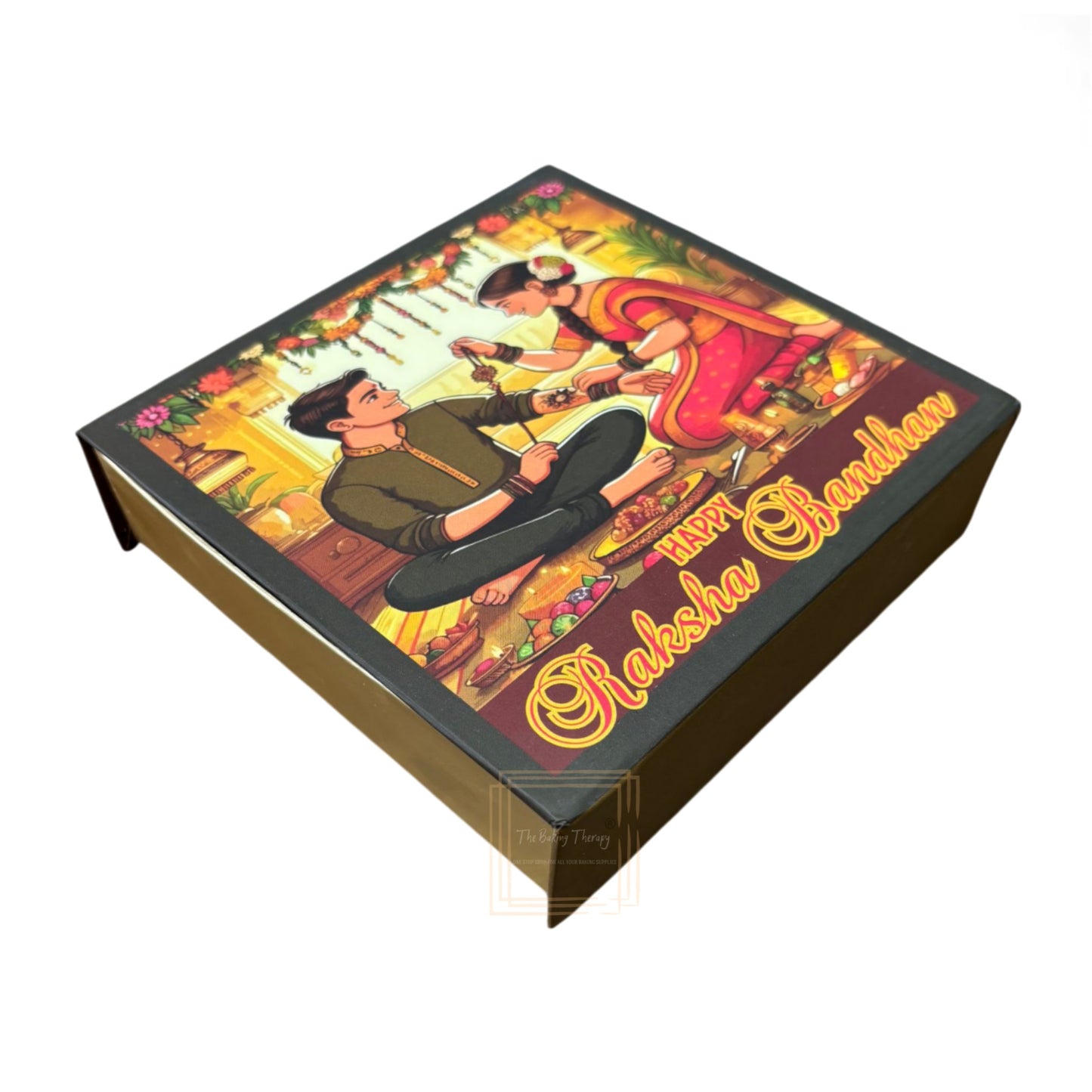 Happy Raksha Bandhan Hamper Box - ( Design 04)