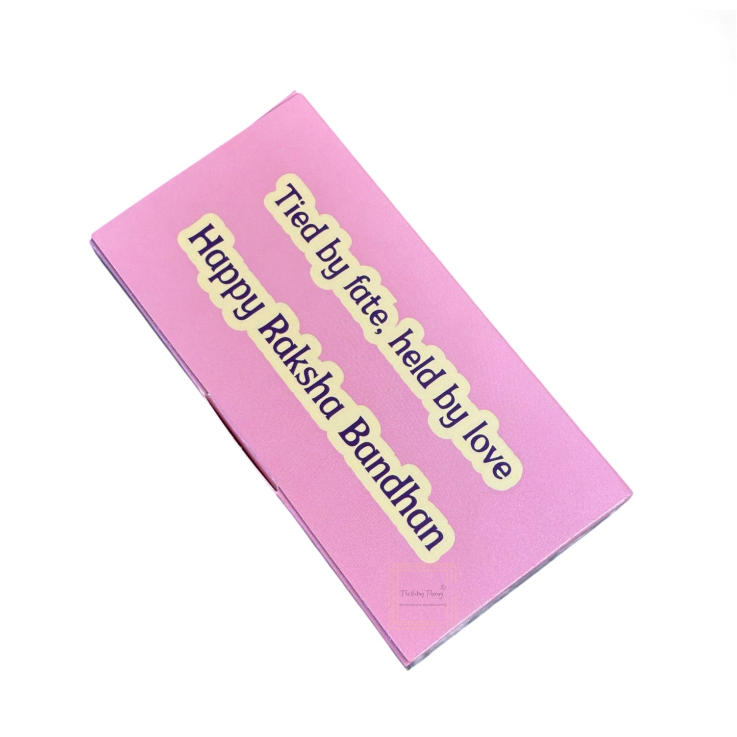 Happy Raksha Bandhan Kunafa Chocolate And Chocolate Bar Box - Design 5 ( Pack of 10 Pcs )