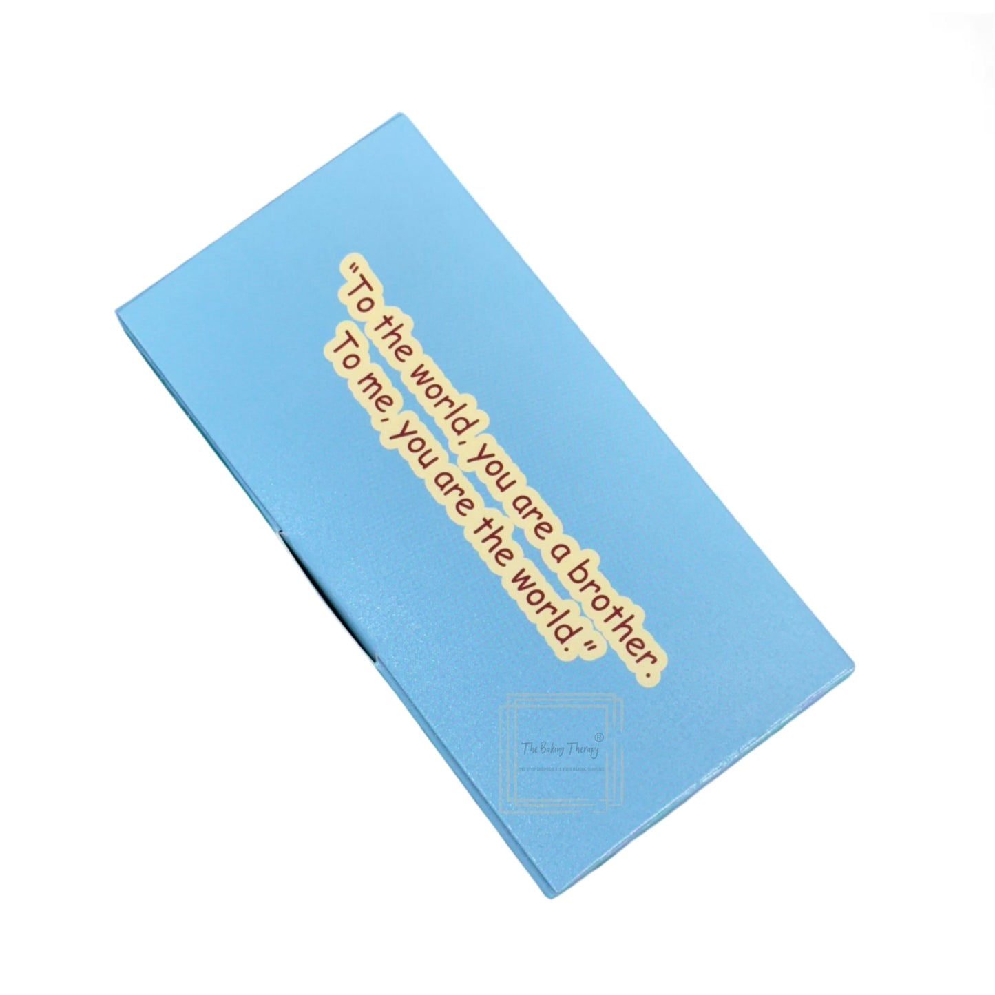 Happy Raksha Bandhan Kunafa Chocolate And Chocolate Bar Box - Design 3 ( Pack of 10 Pcs )