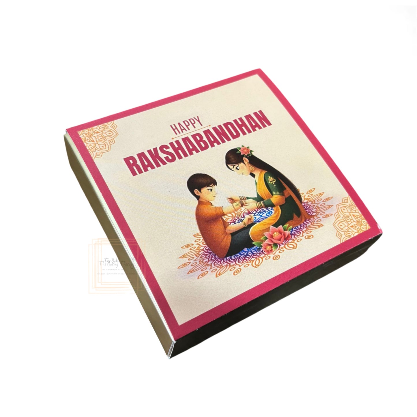 4 Cavity Raksha Bandhan Sliding Chocolate Box Without Cavity - Design - 01 ( 5 Pcs Pack)