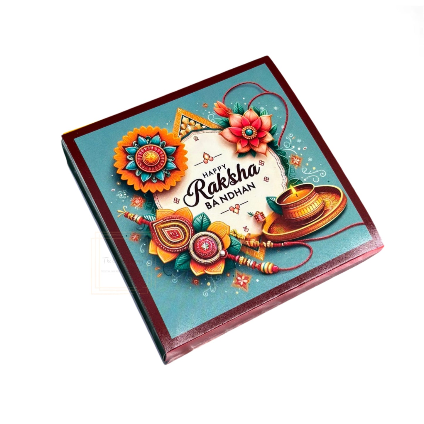 4 Cavity Raksha Bandhan Sliding Chocolate Box Without Cavity - Design - 08 ( 5 Pcs Pack)