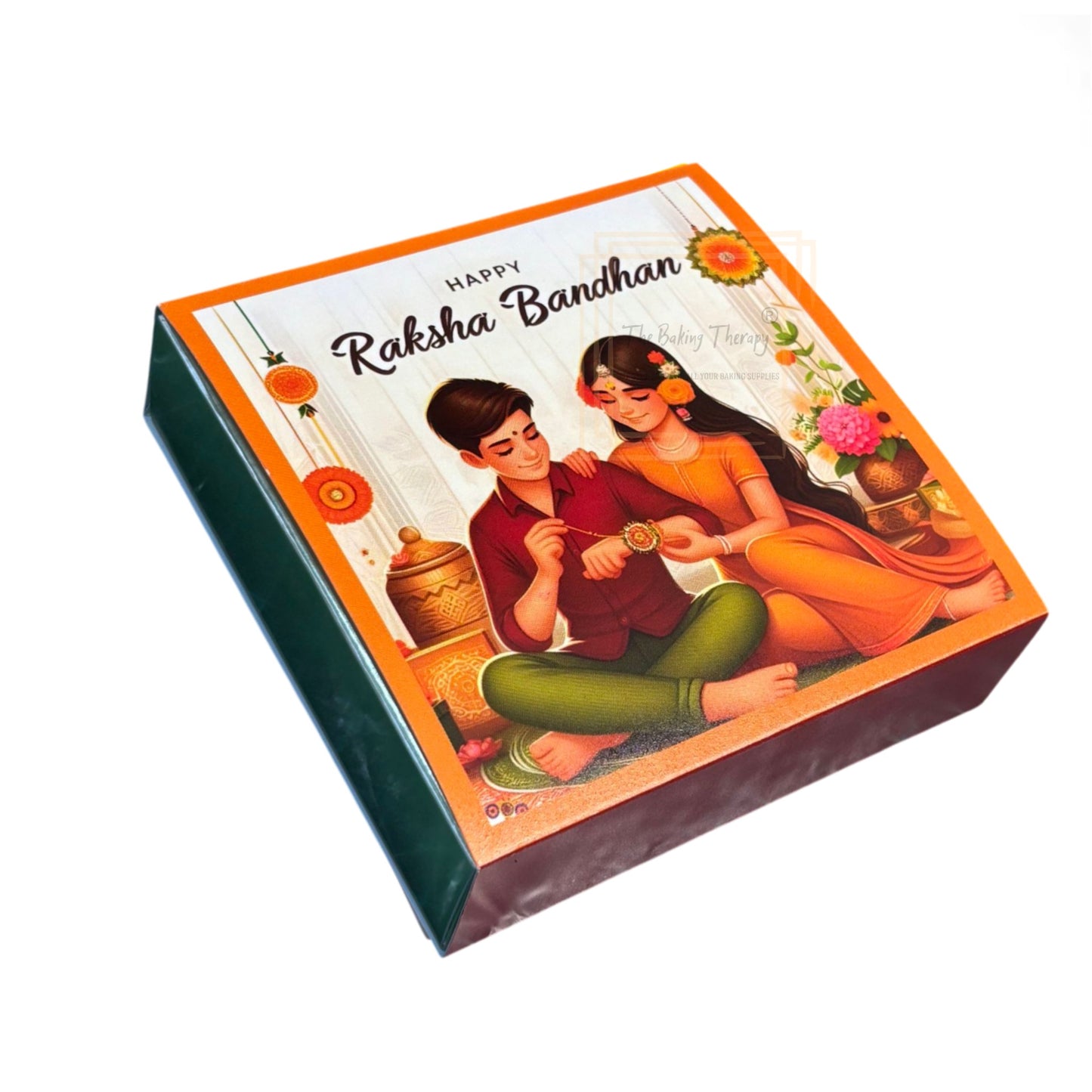 4 Cavity Raksha Bandhan Sliding Chocolate Box Without Cavity - Design - 07 ( 5 Pcs Pack)