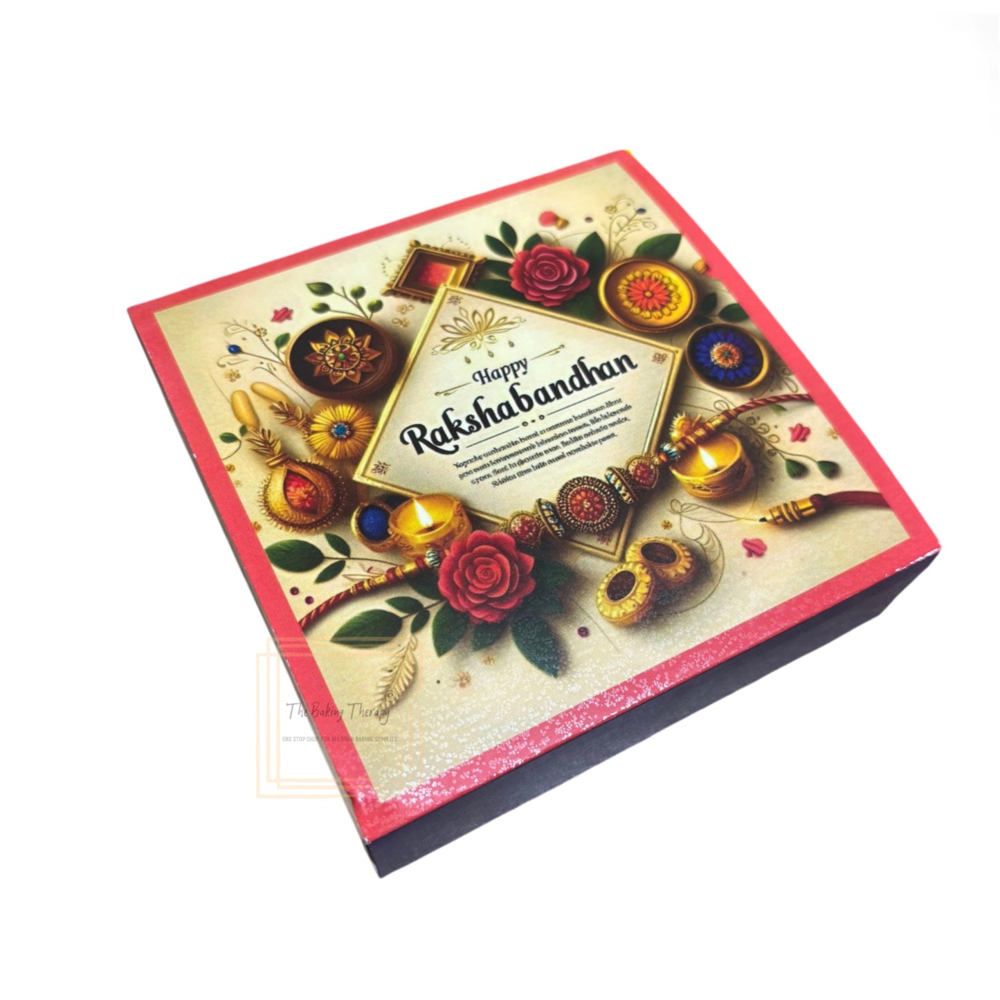 4 Cavity Raksha Bandhan Sliding Chocolate Box Without Cavity - Design - 06 ( 5 Pcs Pack)