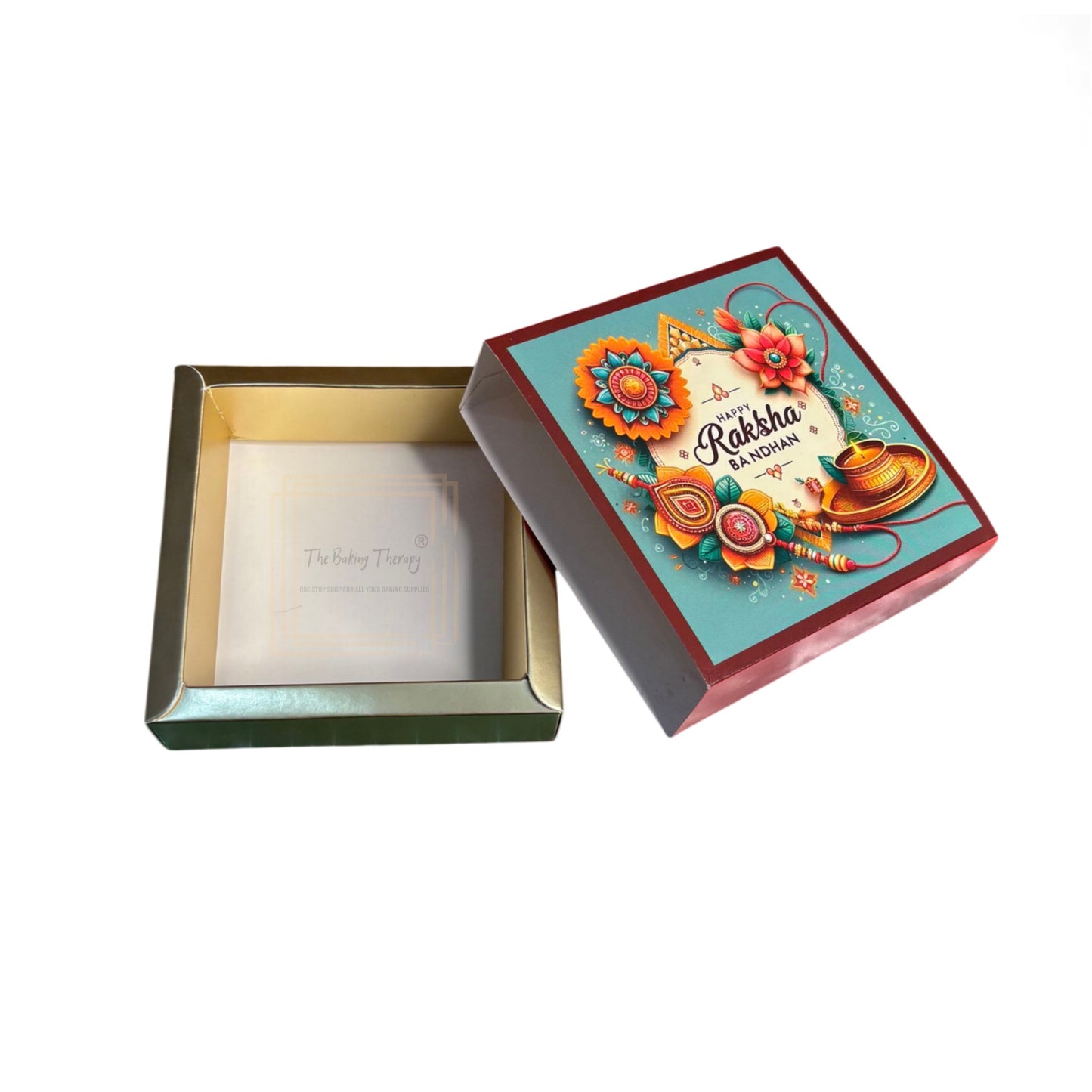 4 Cavity Raksha Bandhan Sliding Chocolate Box Without Cavity - Design - 08 ( 5 Pcs Pack)