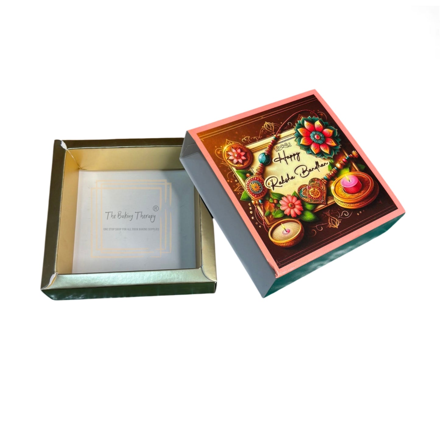 4 Cavity Raksha Bandhan Sliding Chocolate Box Without Cavity - Design - 04 ( 5 Pcs Pack)