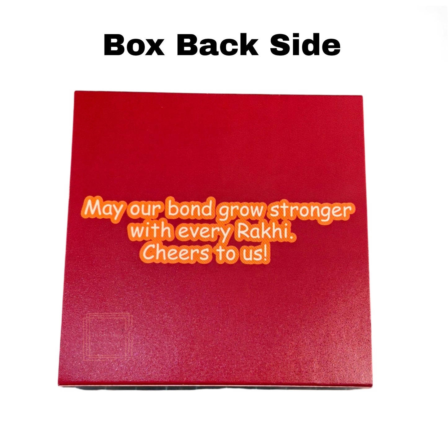 4 Cavity Raksha Bandhan Sliding Chocolate Box Without Cavity - Design - 07 ( 5 Pcs Pack)
