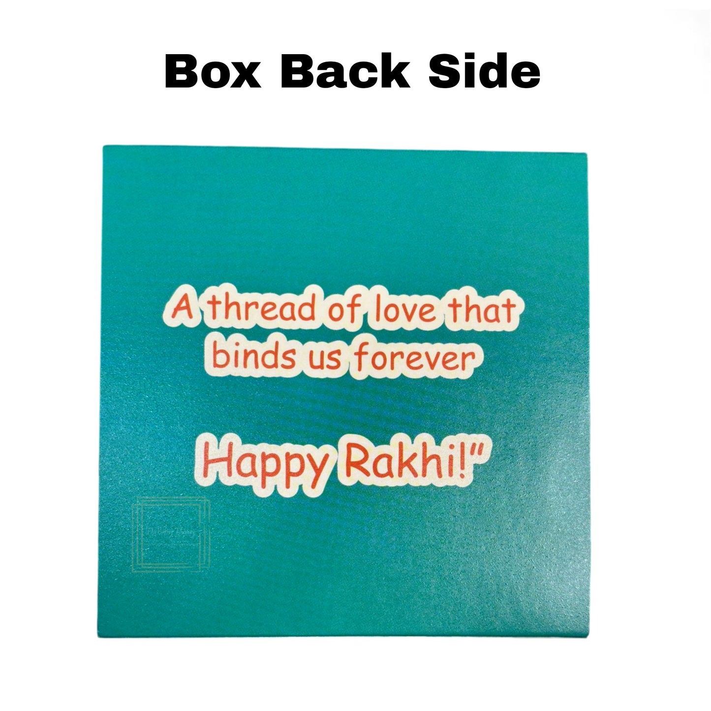 4 Cavity Raksha Bandhan Sliding Chocolate Box Without Cavity - Design - 05 ( 5 Pcs Pack)