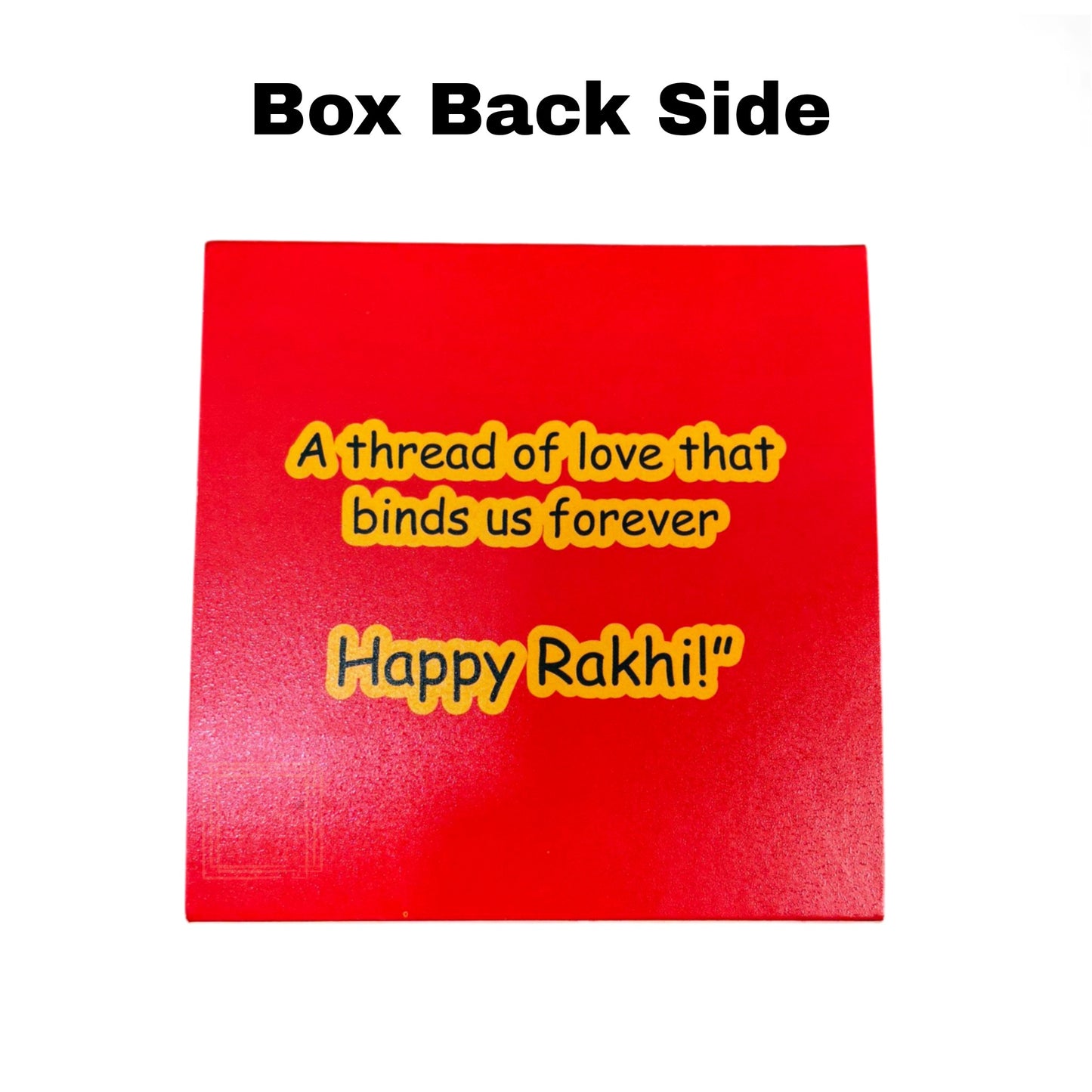 4 Cavity Raksha Bandhan Sliding Chocolate Box Without Cavity - Design - 02 ( 5 Pcs Pack)