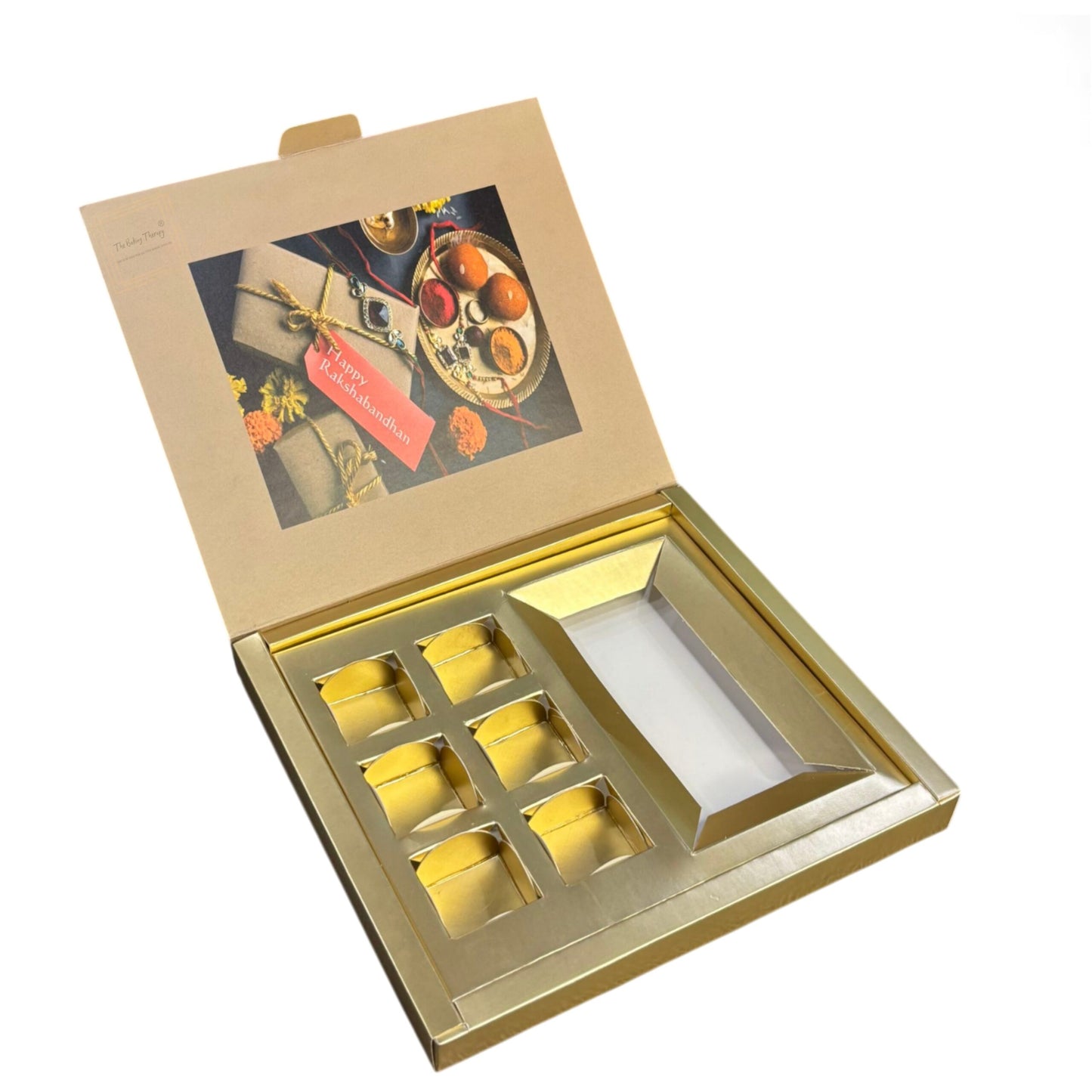 Raksha Bandhan Foldable Greeting Bar And Chocolate Packing Box ( Design - 2 )