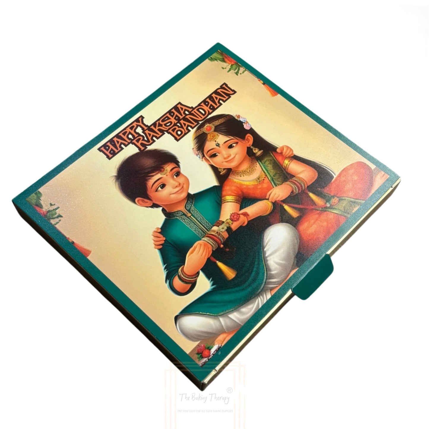 Raksha Bandhan Foldable Greeting Bar And Chocolate Packing Box ( Design - 4 )