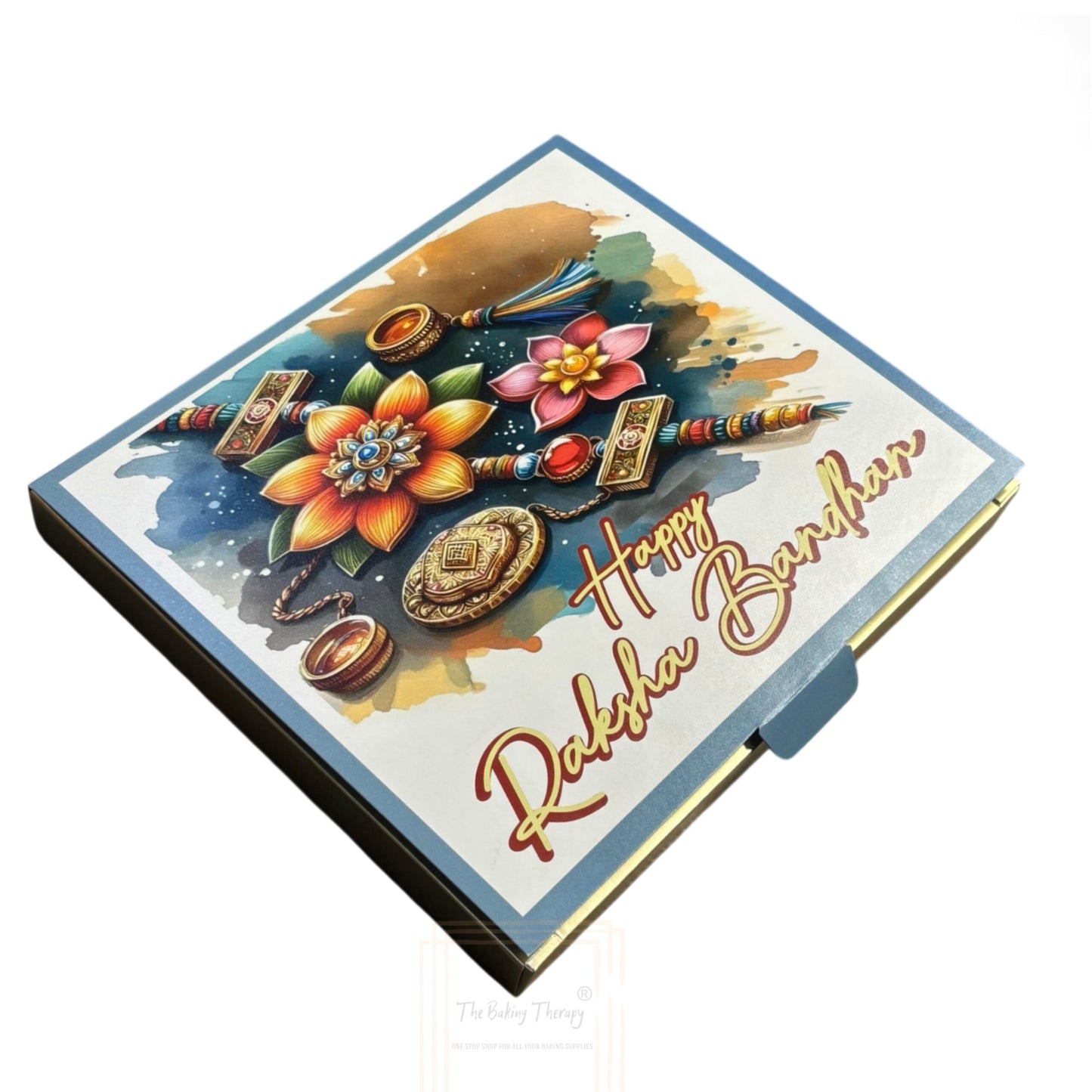 Raksha Bandhan Foldable Greeting Bar And Chocolate Packing Box ( Design - 6 )