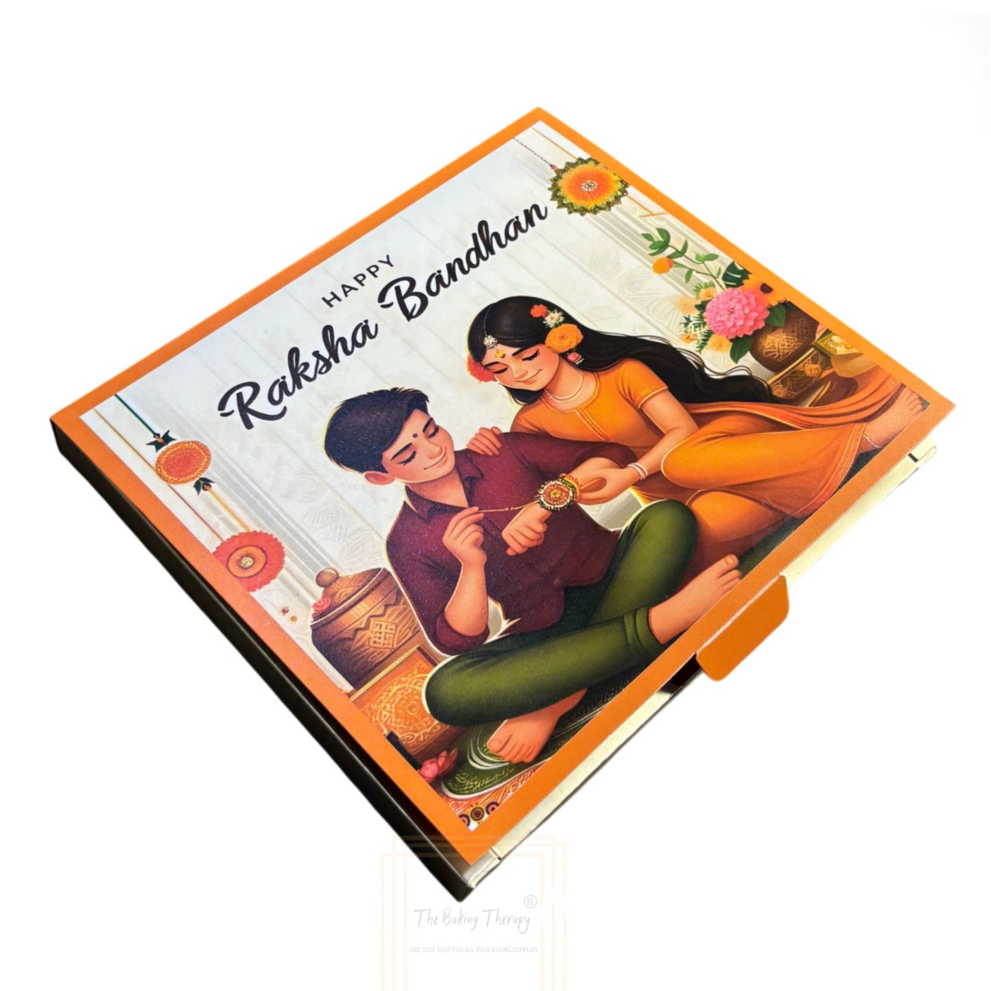 Raksha Bandhan Foldable Greeting Bar And Chocolate Packing Box ( Design - 3 )