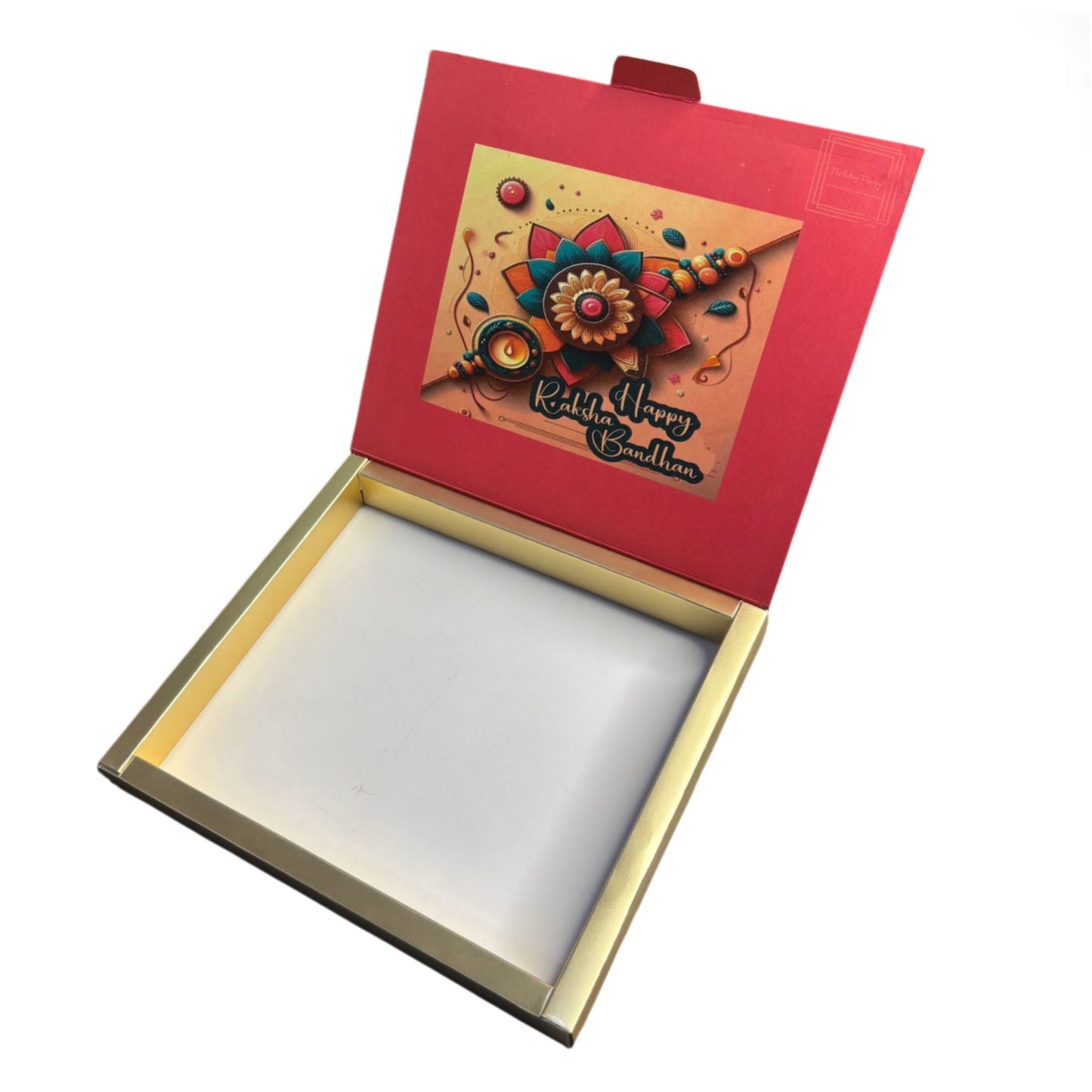 Raksha Bandhan Foldable Greeting Bar And Chocolate Packing Box ( Design - 5 )