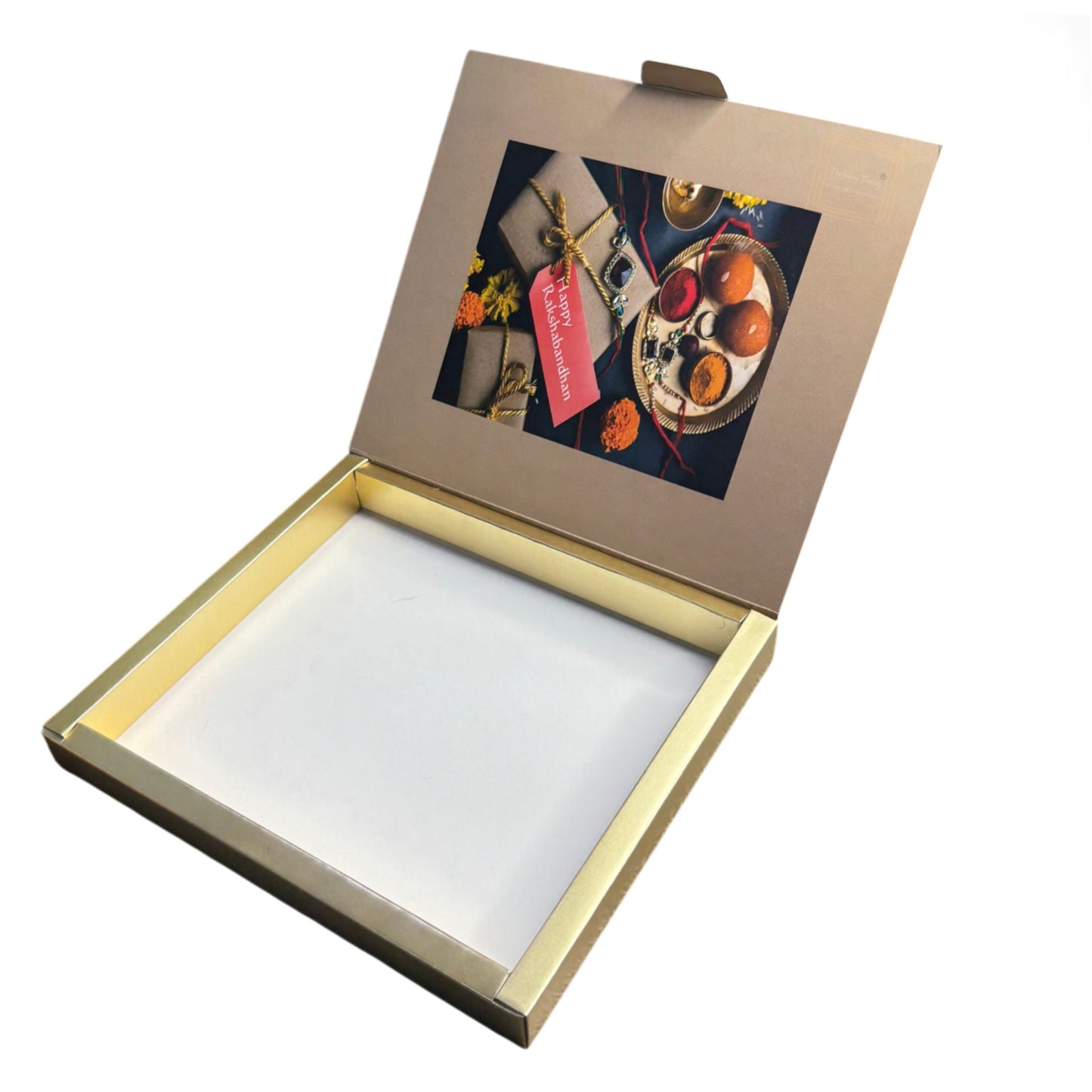 Raksha Bandhan Foldable Greeting Bar And Chocolate Packing Box ( Design - 2 )