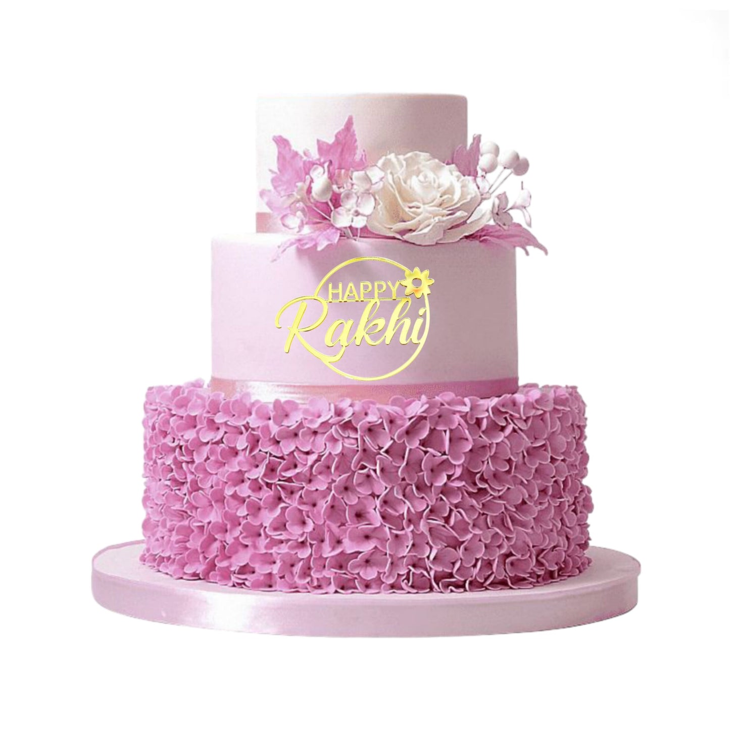 Happy Raksha Bandhan Acrylic Box And Cake Topper ( Pack Of 10 ) Design - 8