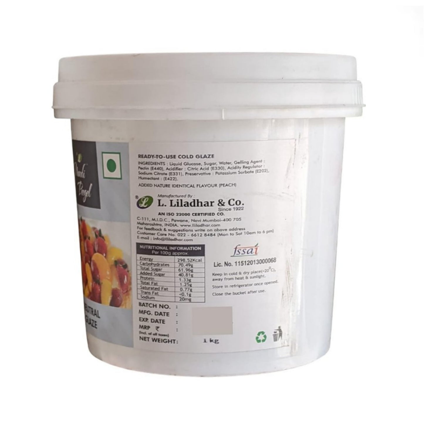 Nandi Neutral Gel Glaze For Cakes Pastries And Baking (1kg)
