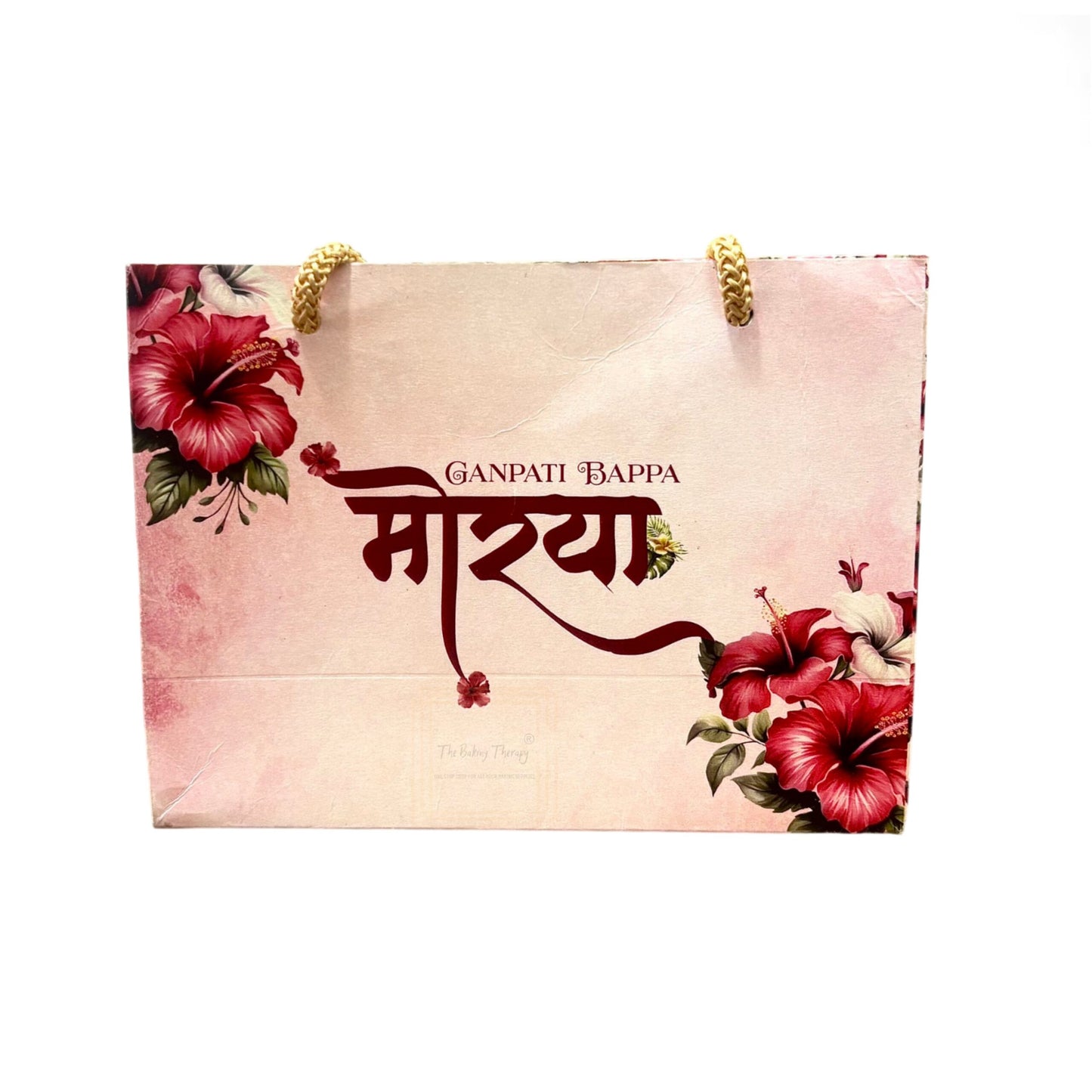 Ganesh Chaturthi Festival Special Mittai Sweets Packing Box And Bag Combo ( Design 2 )