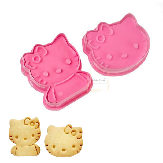 Hello Kitty And Face Pull Press Cookie Cutter Cake Fondant Cutter