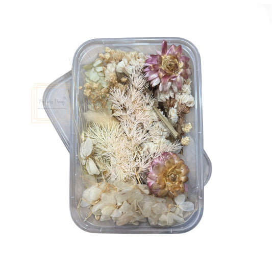 Real Dry Flower Box for Resin Art Craft Projects And Cake Decoration ( Color 4 )