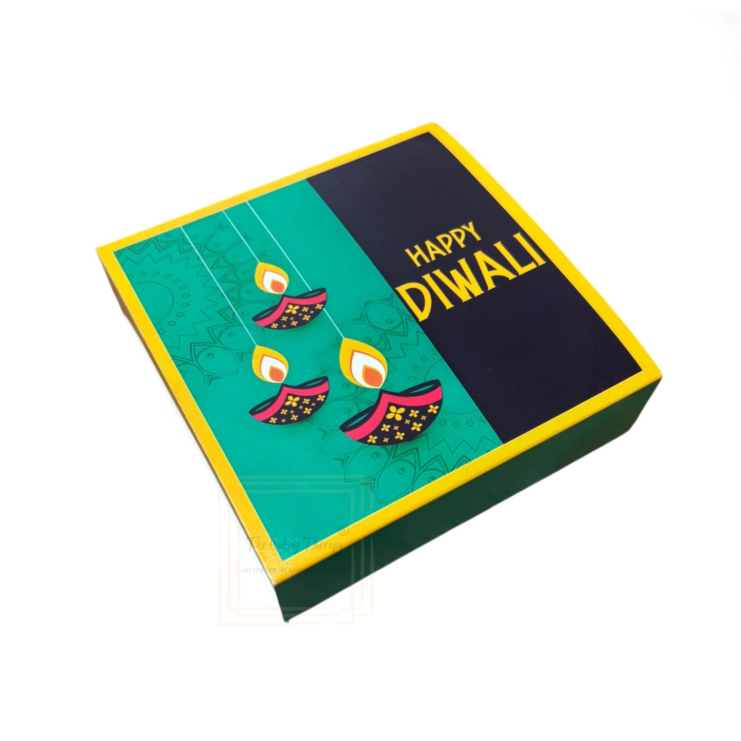 4 Cavity Diwali Sliding Chocolate Box Without Cavity - Design 01 ( 5 Pcs Pack )
