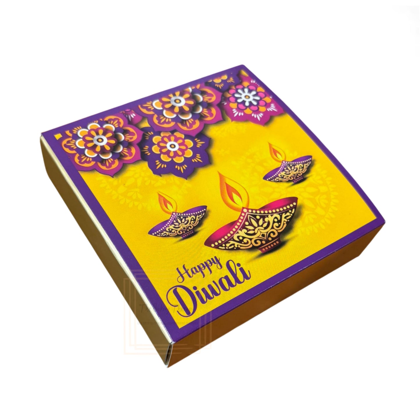 4 Cavity Diwali Sliding Chocolate Box Without Cavity - Design 06 ( 5 Pcs Pack )