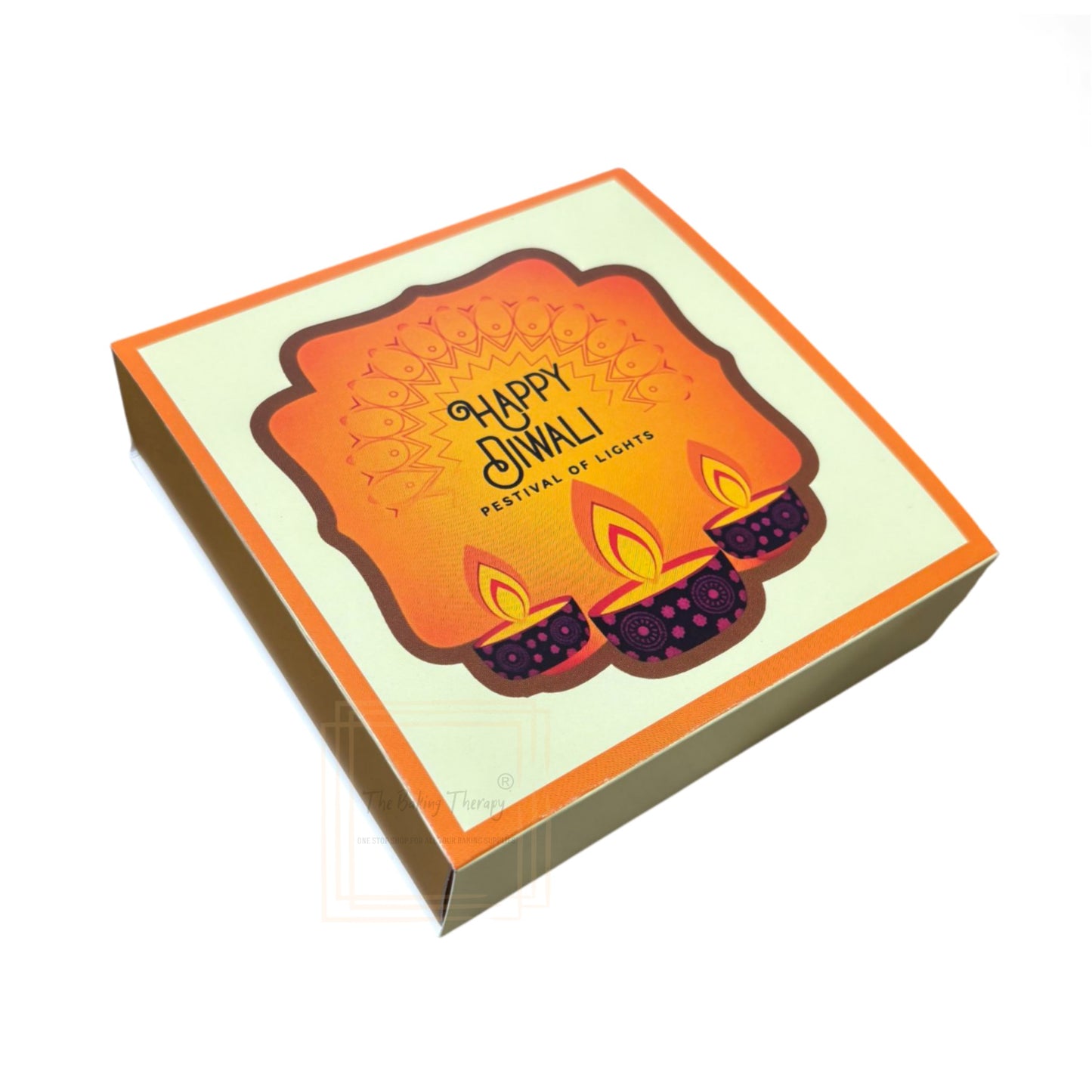 4 Cavity Diwali Sliding Chocolate Box Without Cavity - Design 02 ( 5 Pcs Pack )