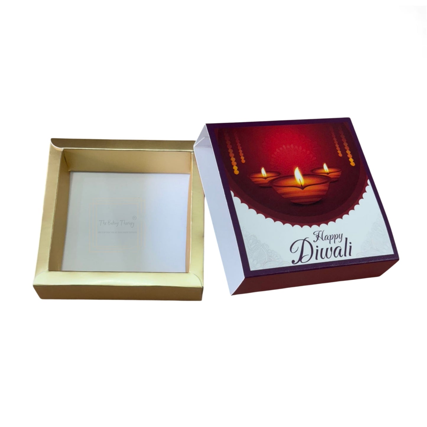 4 Cavity Diwali Sliding Chocolate Box Without Cavity - Design 05 ( 5 Pcs Pack )
