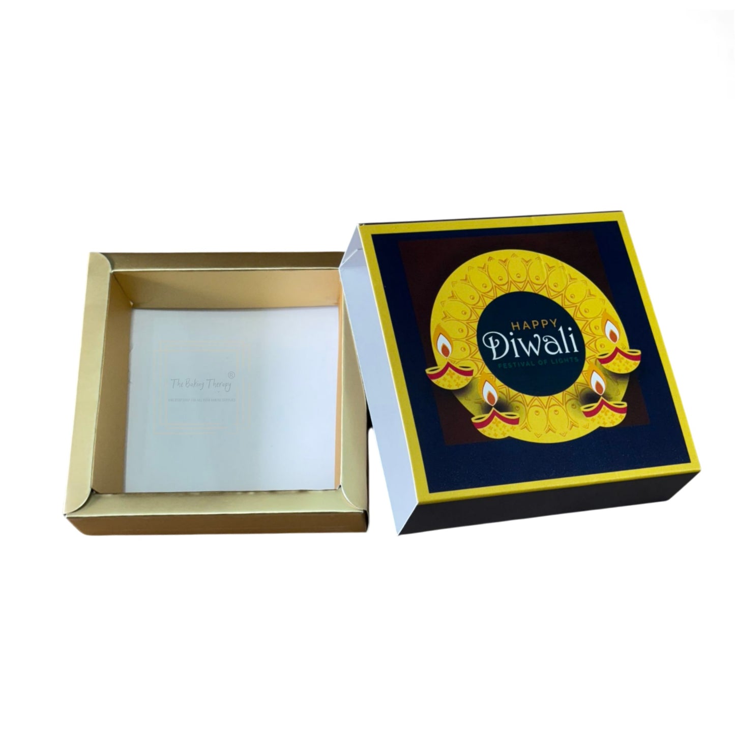 4 Cavity Diwali Sliding Chocolate Box Without Cavity - Design 04 ( 5 Pcs Pack )
