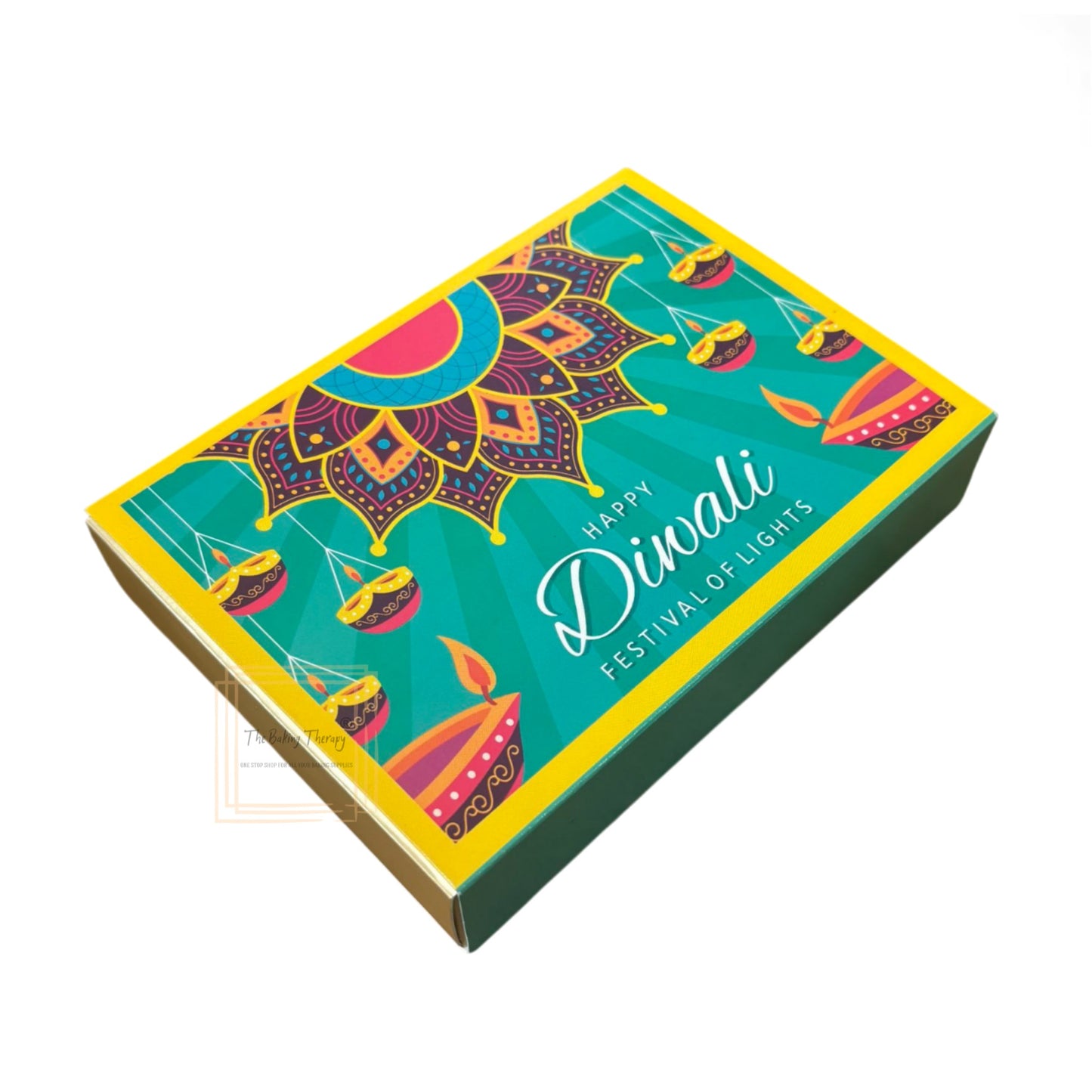 6 Cavity Diwali Sliding Chocolate Box Without Cavity - Design 02 ( 5 Pcs Pack )