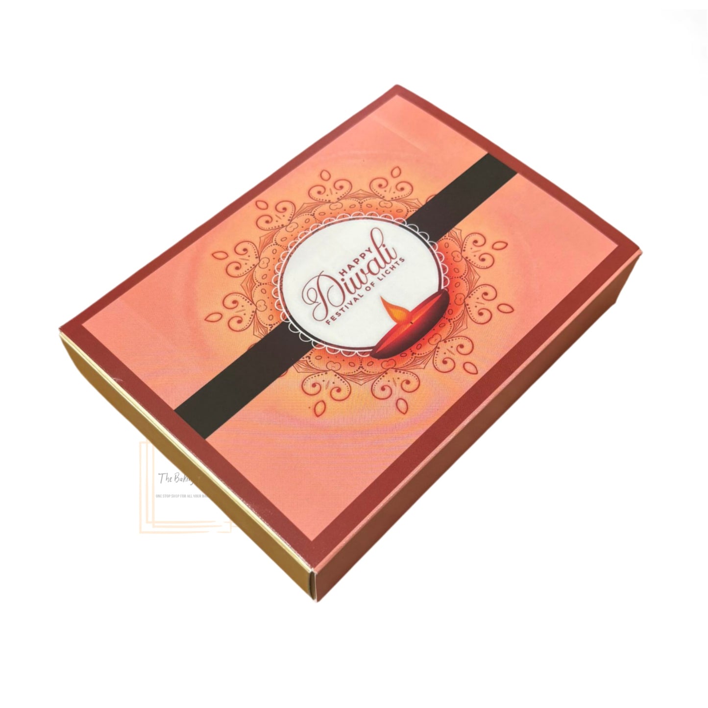 6 Cavity Diwali Sliding Chocolate Box Without Cavity - Design 03 ( 5 Pcs Pack )
