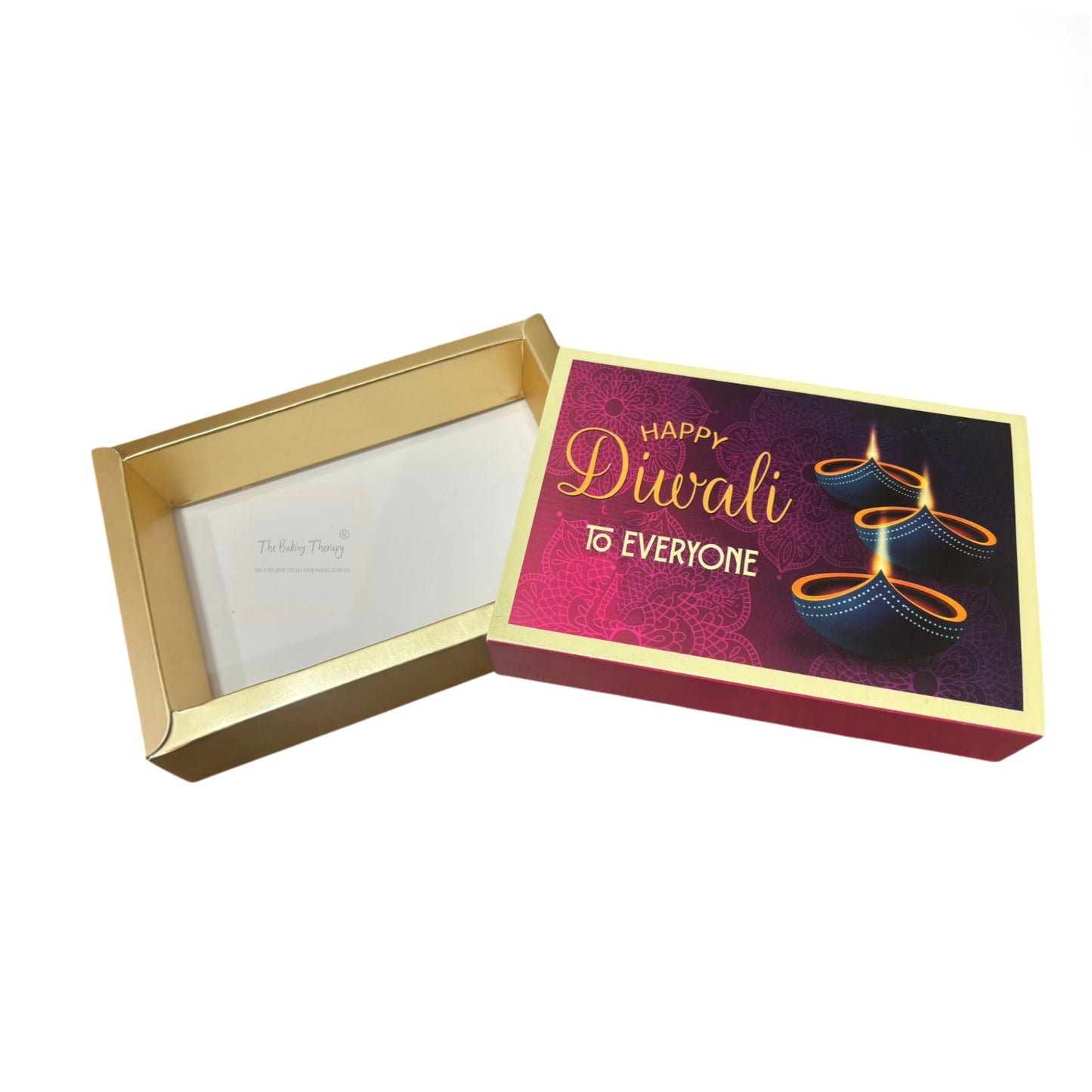 6 Cavity Diwali Sliding Chocolate Box Without Cavity - Design 05 ( 5 Pcs Pack )