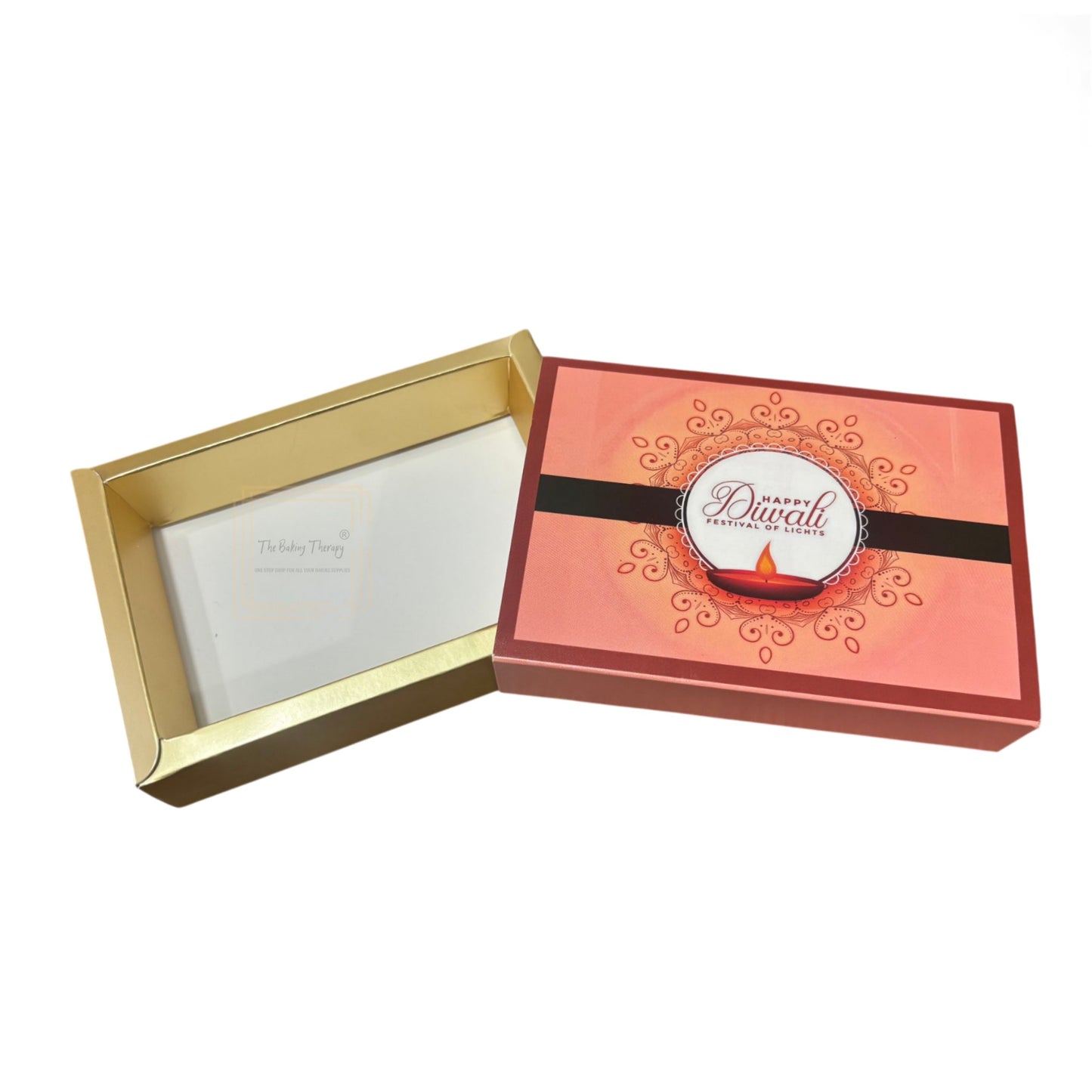 6 Cavity Diwali Sliding Chocolate Box Without Cavity - Design 03 ( 5 Pcs Pack )
