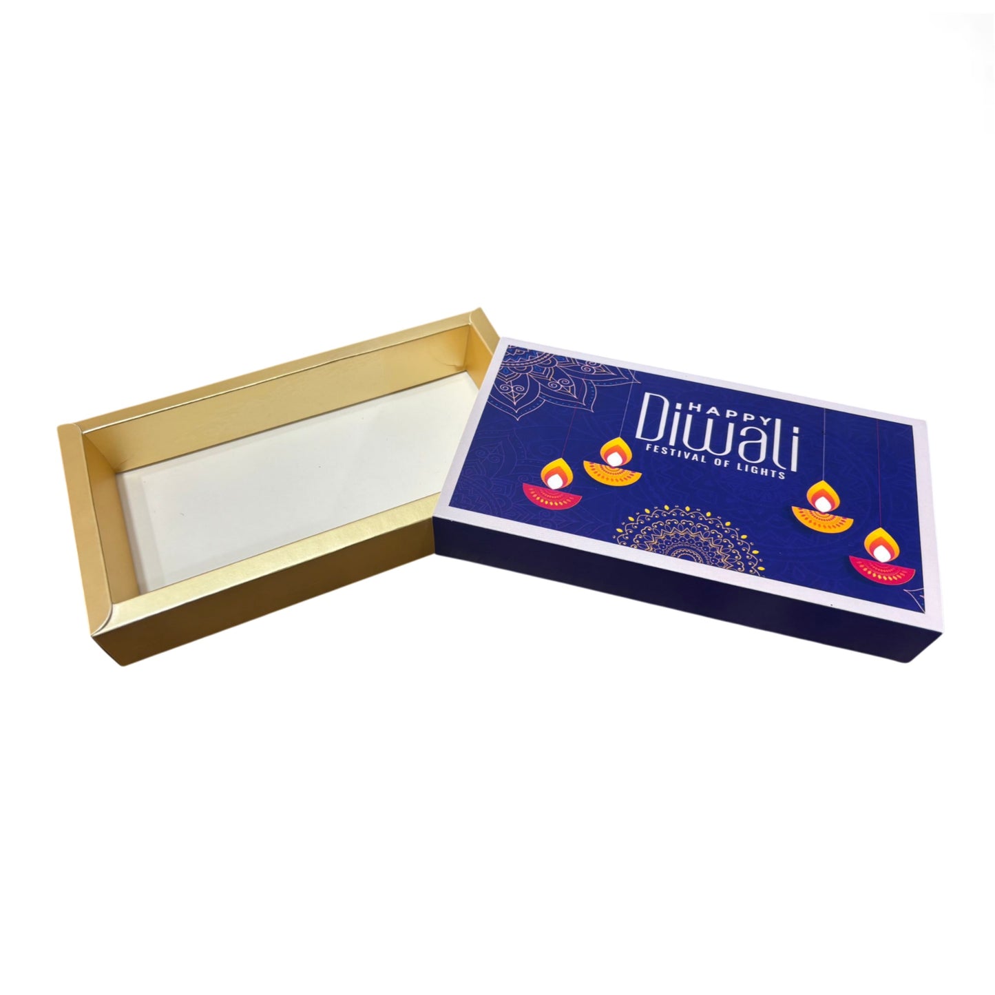 8 Cavity Diwali Sliding Chocolate Packing Box Without Cavity - Design 06 ( 5 Pcs Pack )