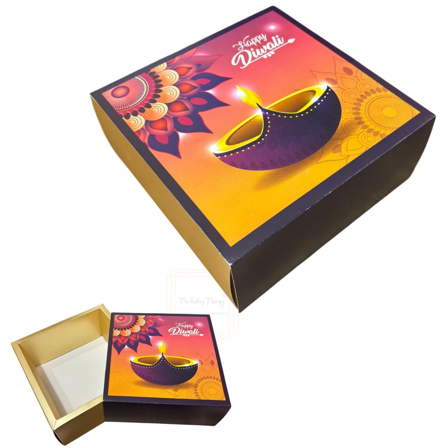 Diwali Gift Packaging Hamper Box ( 7x7x3 ) Design 01