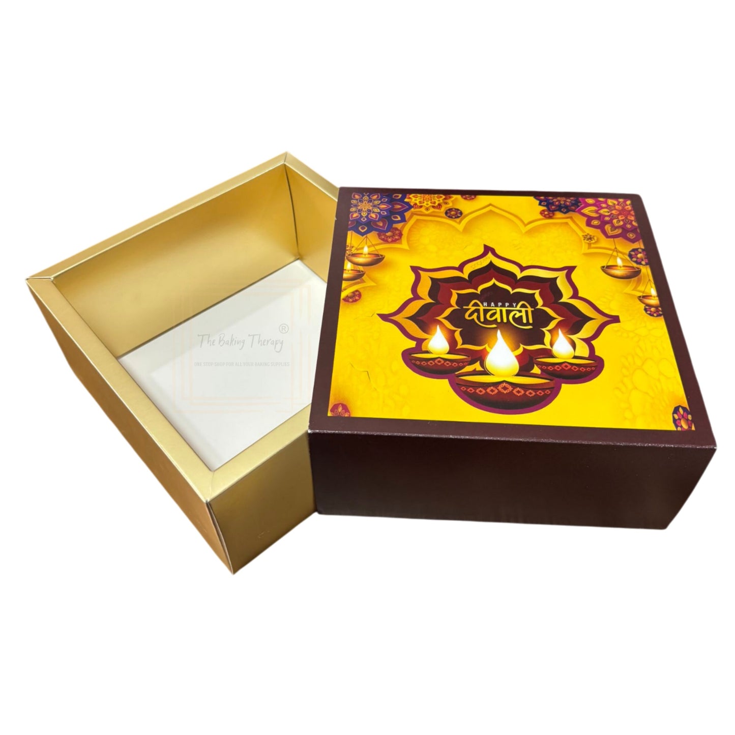 Diwali Gift Packaging Hamper Box ( 7x7x3 ) Design 02