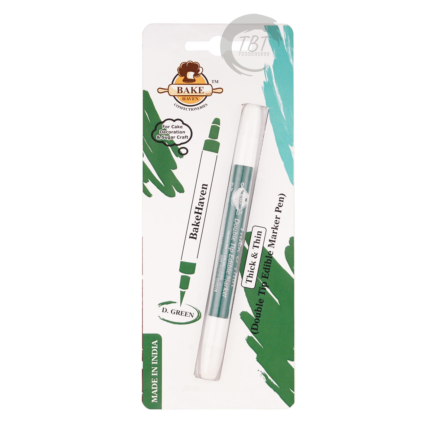 Bake Haven Double Sided Edible Marker - Dark Green