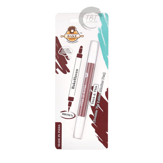 Bake Haven Double Sided Edible Marker - Brown