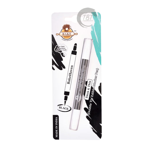 Bake Haven Double Sided Edible Marker - Black