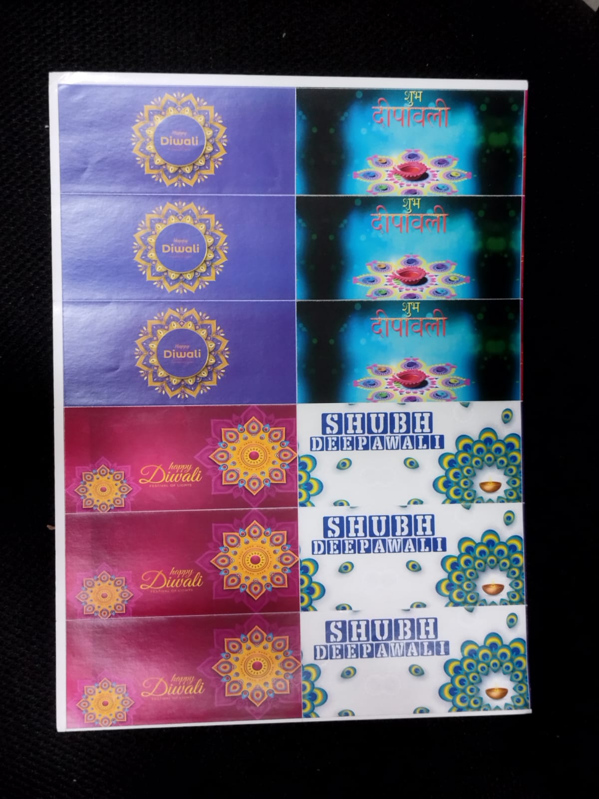 Happy Diwali Bar Sticker Sheet # 2
