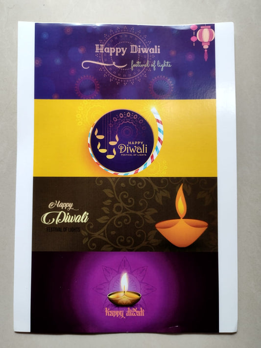 Happy Diwali Chocolate Bar Stickers #3