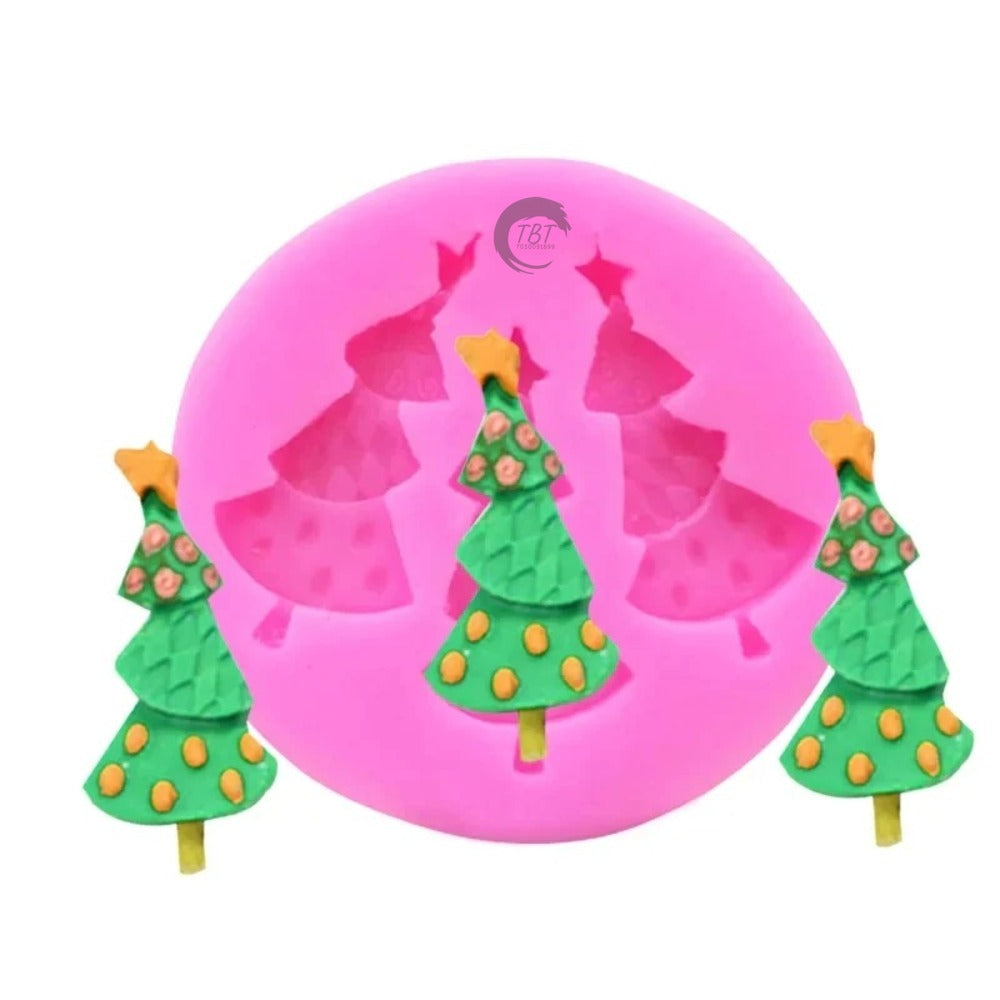 Christmas Tree Silicon Fondant Mould
