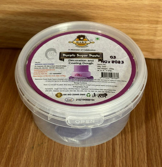 Bake Haven Fondant 200 GM - Purple